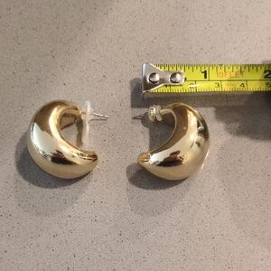 jumbo Gold Hoop Earrings
